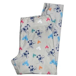 Disney Parks Mickey Mouse Castle Leggings Women’s Size XL